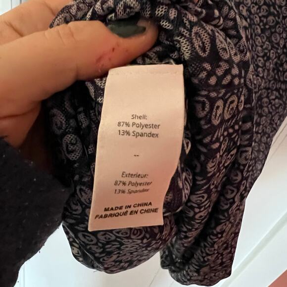 Cinq A Sept Mesh Turtleneck Blue Print SZ M - Picture 7 of 7